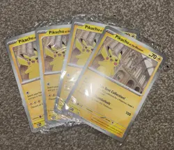 4x Pokemon x Pikachu at Natural History Museum Promo Cards ✅New & Fast Ship - Image 2