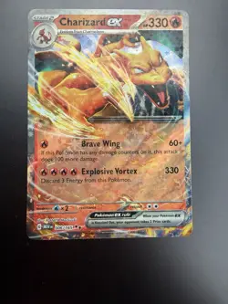 Pokemon TCG Charizard EX Scarlet & Violet Holo Double Rare Card 006/165 - Image 3
