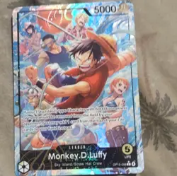 Bandai One Piece Card Game Monkey D. Luffy Leader OP15-098 Full Art Foil 5000 - Image 1