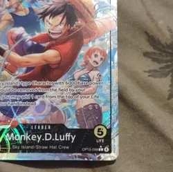 Bandai One Piece Card Game Monkey D. Luffy Leader OP15-098 Full Art Foil 5000 - Image 5