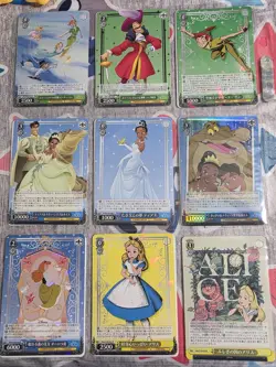 Large Lot Of Disney Weiss Schwarz DISNEY100 cards In Protective Sleeves - Image 1