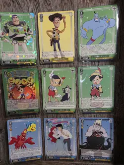 Large Lot Of Disney Weiss Schwarz DISNEY100 cards In Protective Sleeves - Image 2