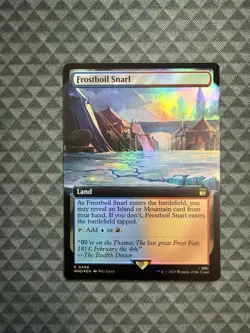 MTG Frostboil Snarl #0498 Foil Extended Art Rare UB: Doctor Who (WHO) - Image 1