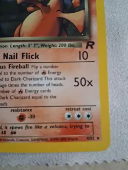 2000 Team Rocket 1st Edition Dark Charizard 4/82 Holo WOTC Pokemon Rare NM - Image 5