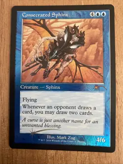 Consecrated Sphinx RETRO FOIL MTG Viva Las Rakdos Secret Lair NM - Image 1