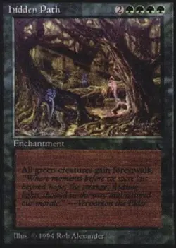 1x Hidden Path NM-Mint, English The Dark MTG Magic - Image 1