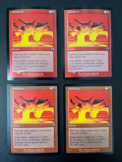 MTG- Meltdown x4 - MH3 Retro Frame (Two are FOIL) - Image 1
