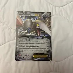 Pokemon Skarmory EX 80/146 XY Ultra Rare Basic Metal Holo 170HP TCG Card - Image 1
