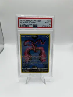 2023 Pokemon Sword Shield Bsp Galarian Moltres Crown Zenith Holo Swsh284 Psa 10 - Image 1