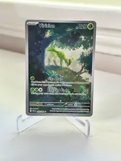 Pokemon Virizion 095/086 Illustration Rare Sv: White Flare Full Art NM/M+ - Image 1