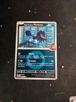 Team Rocket's Murkrow (Energy Symbol Pattern) 126/217 Ascended Heroes Reverse - Image 1
