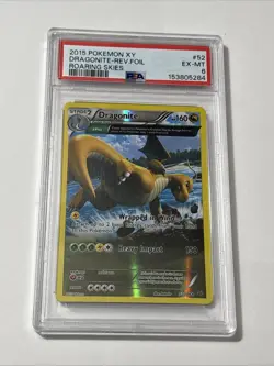 2015 Pokemon XY Dragonite 52/108 Roaring Skies Reverse Holo - Image 1