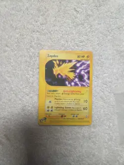 Pokemon TCG Zapdos Aquapolis 44/147 Non-Holo Card 2002 NM-VLP Condition - Image 1
