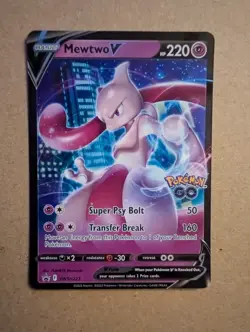 Mewtwo V SWSH223 Black Star Promos GO Stamped Ultra Rare Holo Pokemon 2022 NM/LP - Image 1