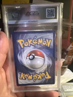 2020 Pokemon SWSH Mimikyu Cosmos Holo W/HD Swirl 081/189 Graded AGS 10 Gem - Image 3