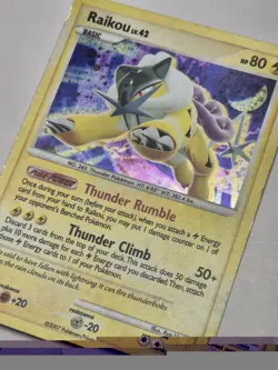 2007 Pokemon Cracked Ice Holo Diamond & Pearl Secret Wonders Raikou #16/132 - Image 4
