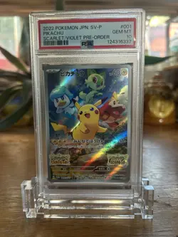 2022 POKEMON JAPANESE SV PROMO #001PIKACHU SCARLET/VIOLET PRE-ORDER - Image 1