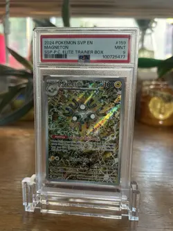2024 POKEMON SVP EN-SV BLACK STARPROMO #159 MAGNETON SURGING SPARKSPC ETB - Image 1