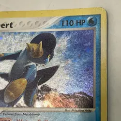 Swampert 13/109 Holo Ruby & Sapphire Pokemon Card TCG E Reader Swirl LP/MP - Image 5