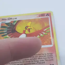 Pokemon TCG Ho-Oh 10/132 Secret Wonders Holo Rare 2007 Swirl, Beat up Heavy Play - Image 3
