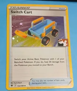 Switch Cart 154/189 Prize Pack Series Pokemon Play! Cosmo Swirl Mint Condition - Image 1