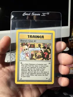 Pokemon TCG Blaine's Quiz #1 97/132 Gym Heroes Rare Unlimited Regular 2000 - Image 3