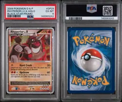 Pokemon Rhyperior LV.X Holo Promo 2008 Black Star DP29 PSA 6 Diamond & Pearl - Image 3