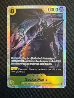 Gecko Moria - OP14-104 The Azure Sea's Seven Foil - SR - One Piece TCG NM - Image 1