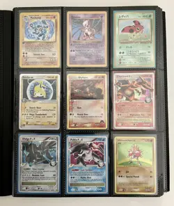 Pokemon Vintage Binder Lot 9 Foil Cards Shadowless Mewtwo Charizard LVX Dialga - Image 2
