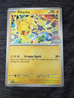 2025 World Championships Pikachu SVP EN 225 Pokemon Worlds Promo - Image 1