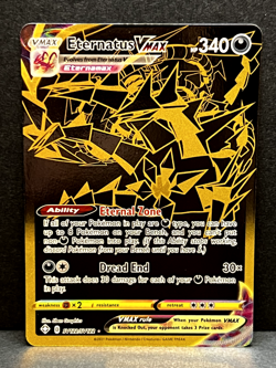 Pokemon TCG Eternatus VMAX SWSH Shining Fates SV122/SV122 Shiny Holo Rare NM - Image 1
