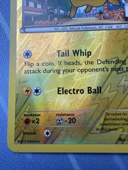 Pikachu REVERSE HOLO 20/108 XY Roaring Skies 2015 Pokemon - Image 5