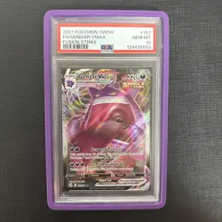 2021 POKEMON SWORD & SHIELD FUSION STRIKE #157 FA/GENGAR VMAX PSA 10 - Image 1