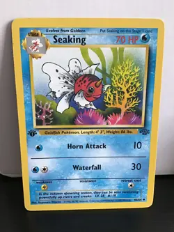 Seaking 46/64 Pokemon Jungle 1st Edition Uncommon - Image 1