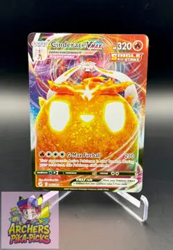 CINDERACE VMAX-NM-Pokemon-045/264-FUSION STRIKE-UR-HOLO-SHIPPING INCLUDED! - Image 1
