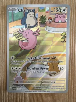 Chansey 187/167 Twilight Masquerade Illustration Rare Full Art Pokemon TCG NM - Image 1