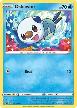 Pokemon TCG Rowlet SWSH220 Cyndaquil SWSH221 Oshawott SWSH222 Cosmos Holo BSP NM - Image 4