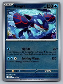 Pokemon TCG ME01: Mega Evolution Kyogre 034/132 Reverse Holo - Image 1