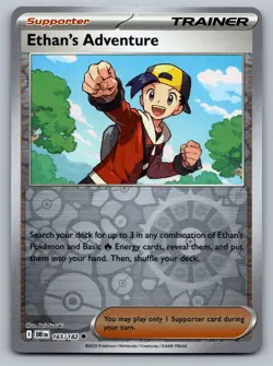 Pokemon TCG SV10: Destined Rivals Ethan's Adventure 165/182 Reverse Holo - Image 1