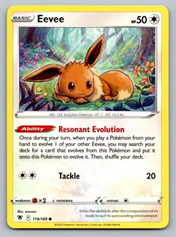 Pokemon TCG SWSH10: Astral Radiance Eevee 119/189 - Image 1