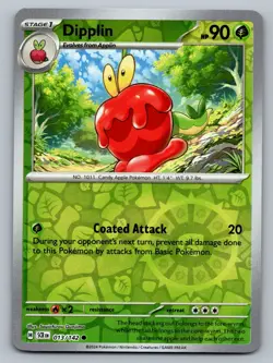 Pokemon TCG SV07: Stellar Crown Dipplin 013/142 Reverse Holo - Image 1