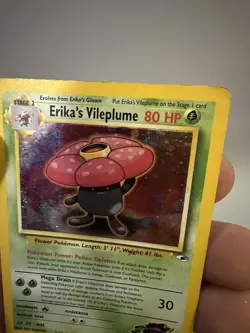 Pokemon TCG WOTC Gym Heroes Erika's Vileplume 5/132 Holo Rare Unlimited - Image 2