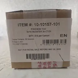 Pokemon TCG SV10 Destined Rivals Booster Box Case SEALED (SHIPS DOUBLE BOXED!) - Image 1