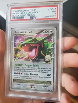 PSA 7 Rayquaza C Lv. X DP47 Pokemon TCG Diamond & Pearl Black Star Promo PSA 7 - Image 3