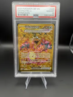2023 POKEMON OBF EN-OBSIDIAN FLAMES HYPER RARE #228 CHARIZARD EX PSA 10 - Image 1