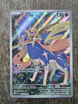 Pokemon TCG Phantasmal Flames Zacian 100/094 Illustration Rare Full Art - Image 1