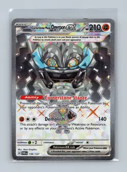 Pokemon TCG Twilight Masquerade Cornerstone Mask Ogerpon EX 199/167 NM - Image 1