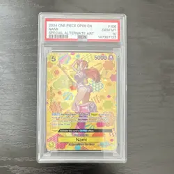 Namco One Piece Nami OP08-106 Emperors in the New World SP Foil PSA 10 - Image 1