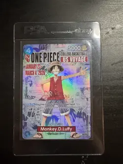 Bandai One Piece CCG Monkey.D.Luffy US Voyage P-055 Promo FAST SHIPPING - Image 1