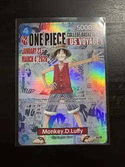 Bandai One Piece CCG Monkey.D.Luffy US Voyage P-055 Promo FAST SHIPPING - Image 2